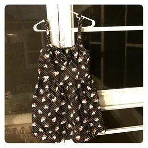 HOT TOPIC SKULLS AND ROSES SKATER DRESS SIZE XL